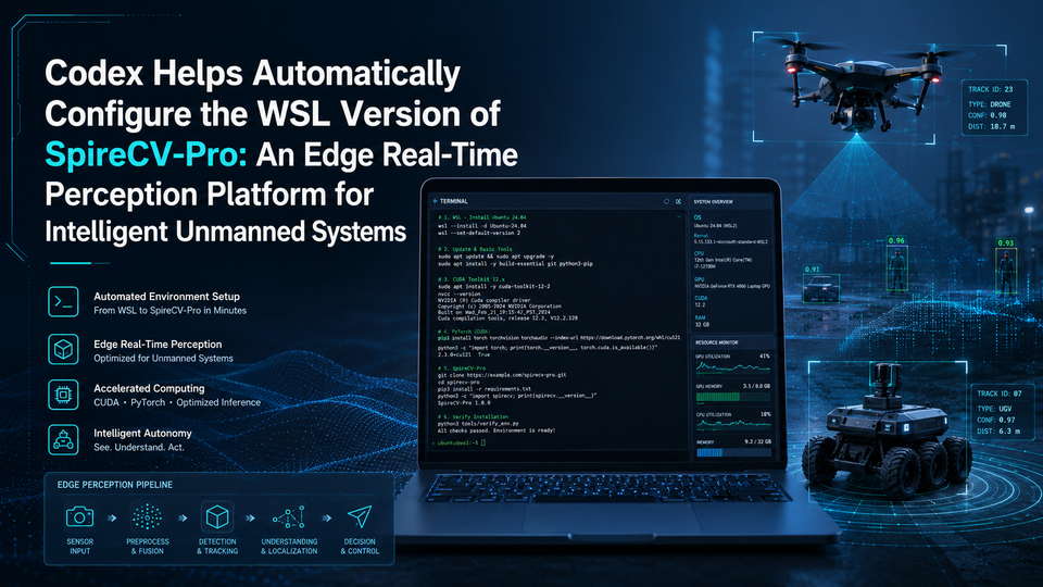 Codex Helps Automatically Configure the WSL Version of SpireCV-Pro: An Edge Real-Time Perception Platform for Intelligent Unmanned Systems
