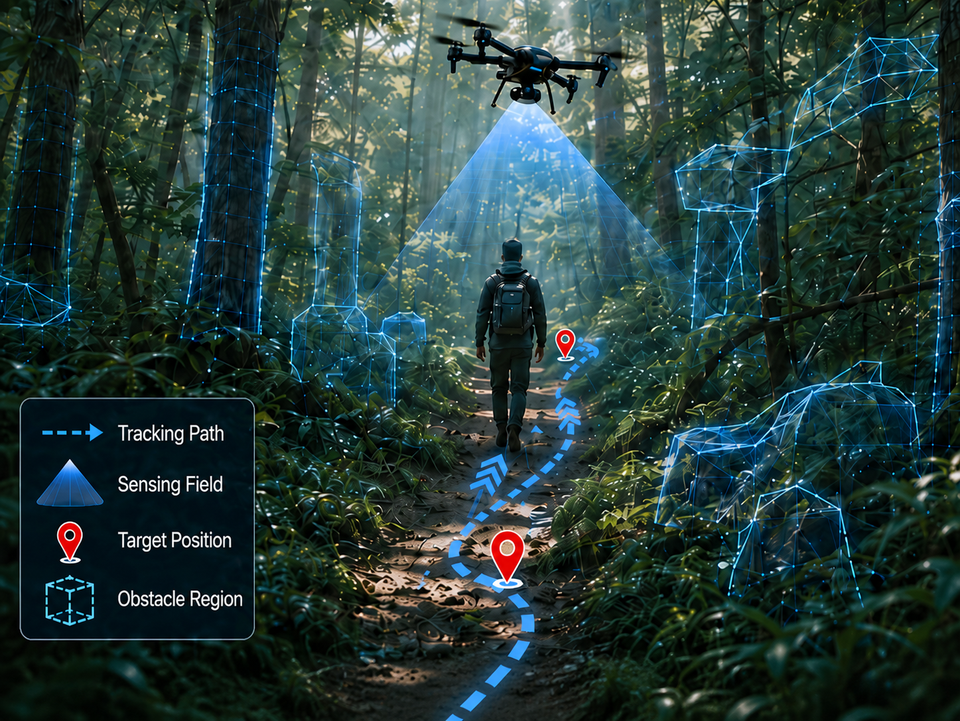 When the Forest Becomes a Drone Test Ground, Can It Complete an Autonomous Tracking Mission?