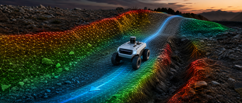 How Mesh Navigation Interprets Slopes, Gravel, and Ditches