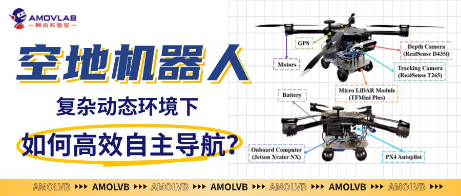 Efficient Autonomous Navigation for Air-Ground Robots in Complex Dynamic Environments
