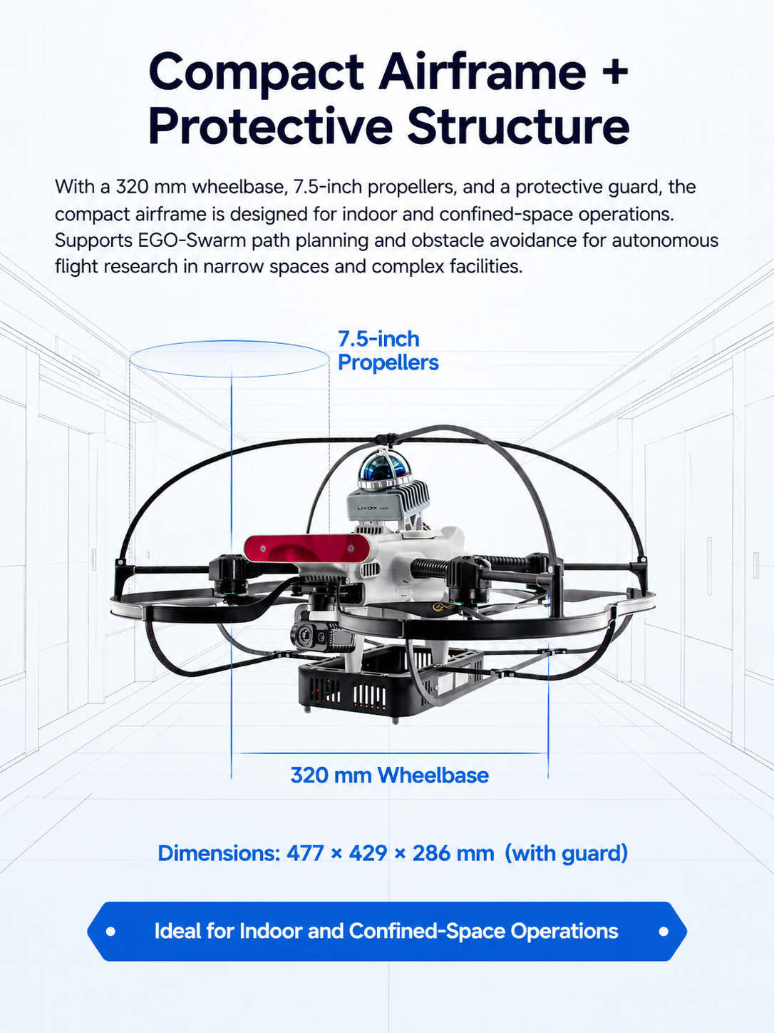 SU17 ROS2  Research Edition  Quadrotor UAV Platform