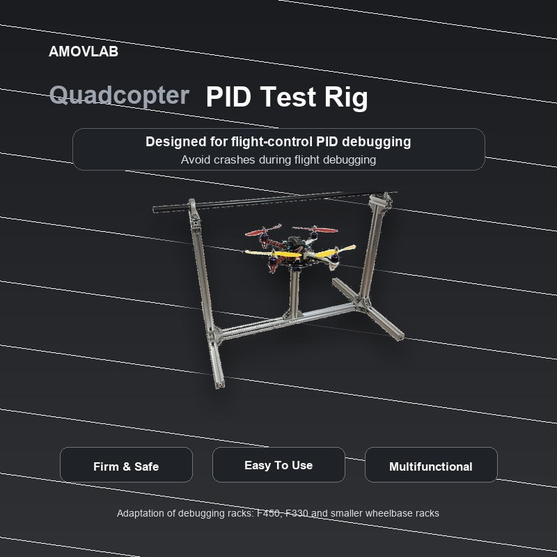 PID tuning and test rig serial parametric aluminum gimbal for Quadcopter UAV multifunctional version