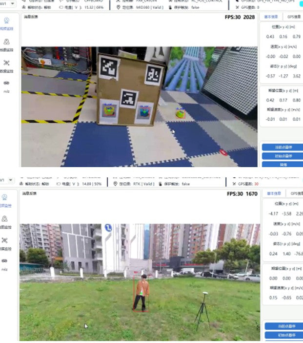 P450 indoor cart tracking and outdoor person tracking